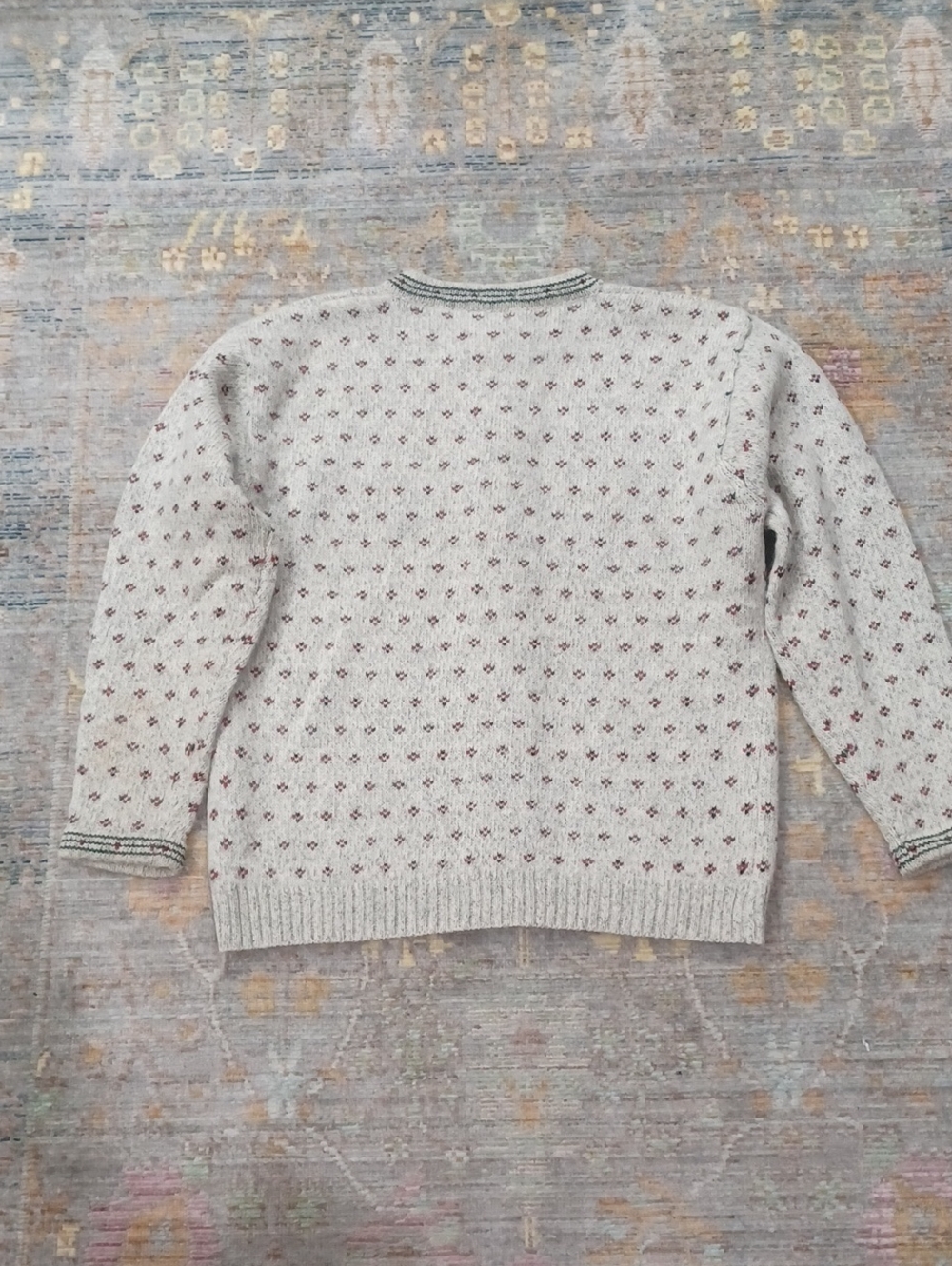 Vintage Eddie Bauer Wool Blend Cardigan Sweater - Picture 4 of 5